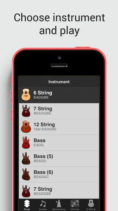 Captures d'écran de GuitarToolkit - tuner, metronome, chords & scales