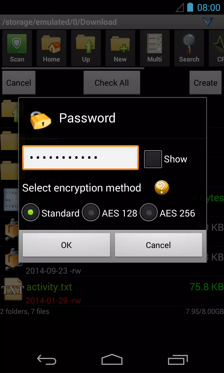 AndroZip File Manager Screenshots