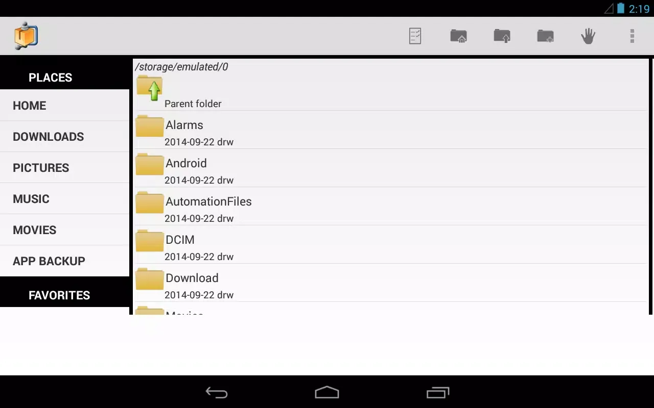 AndroZip File Manager Ekran Görüntüleri