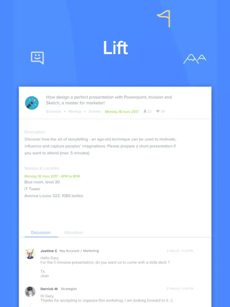ภาพหน้าจอของ Lift Collaborative Learning iPad 