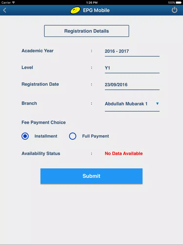 EPG Parent App iPad 应用截图