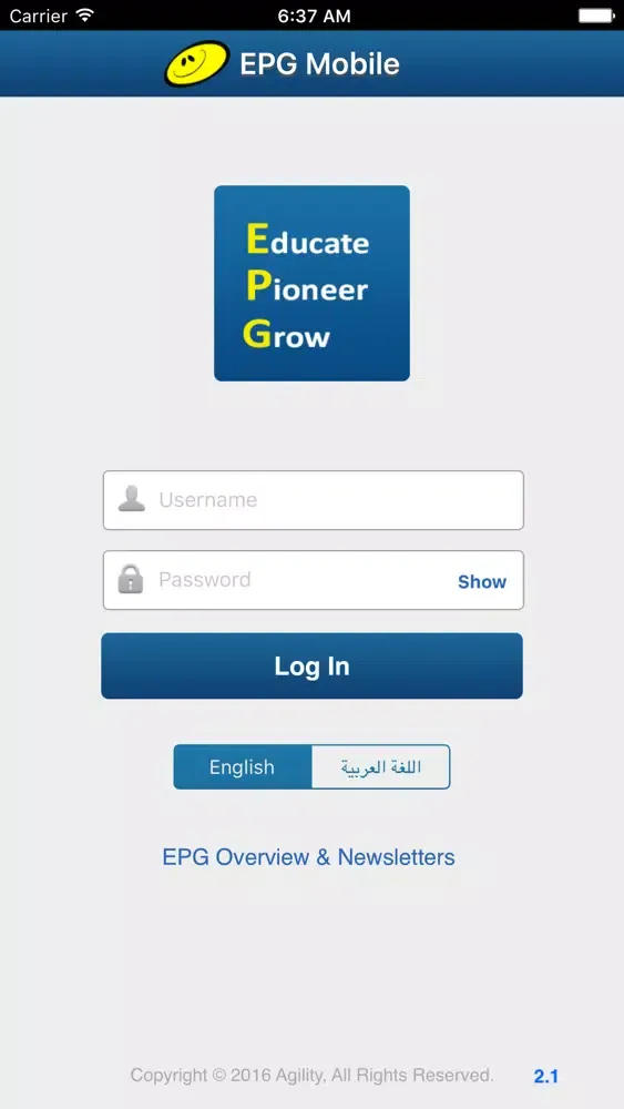 EPG Parent App スクリーンショット