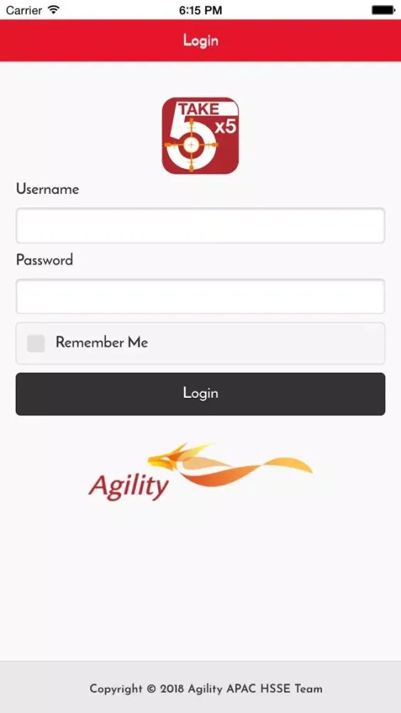 ภาพหน้าจอของ Agility Take5