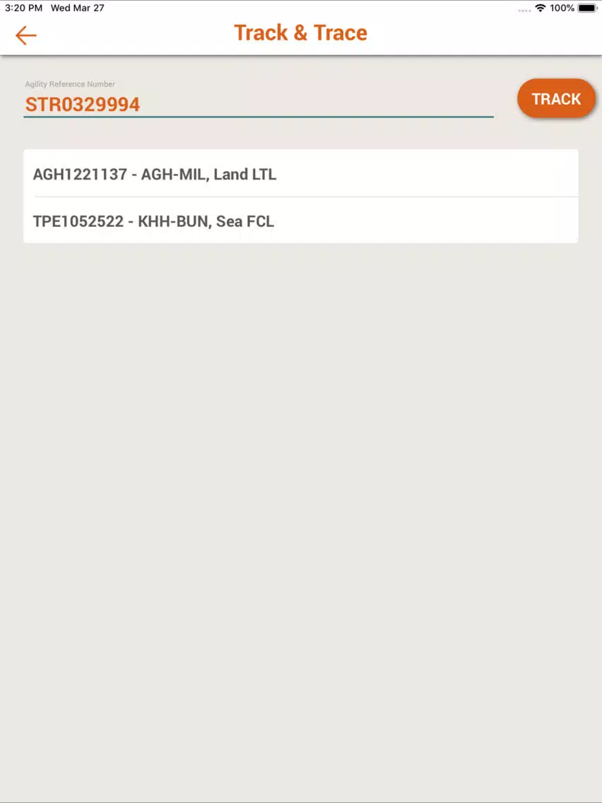 Скриншоты Agility Logistics iPad 