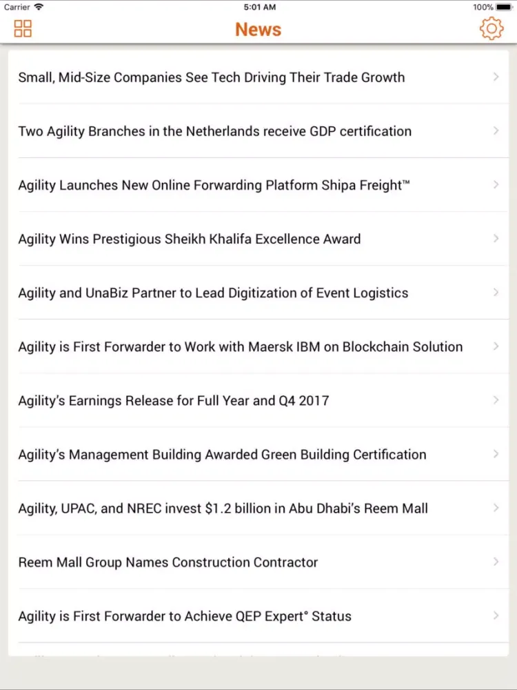 Agility Logistics iPad 應用截圖