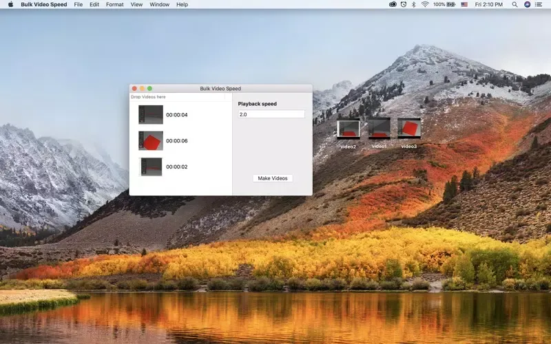 Screenshot di Bulk Video Speed