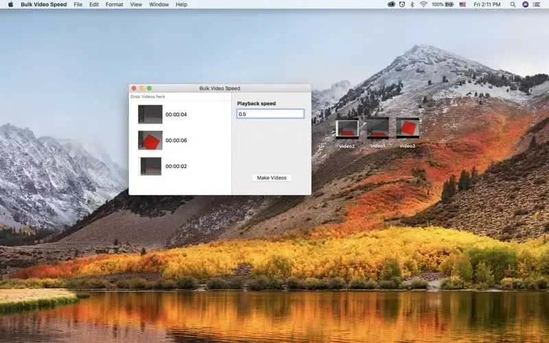 Screenshot di Bulk Video Speed