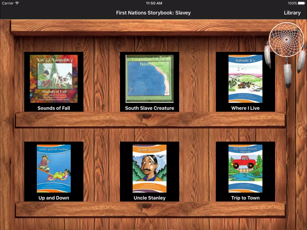 Tangkapan layar First Nations Storybook: Dene Yatie (Slavey) iPad 
