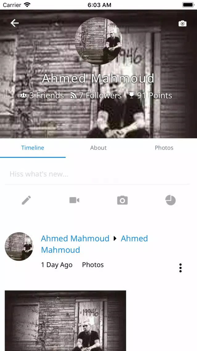 تصاویر Hiss social network