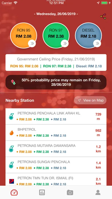 Ảnh chụp màn hình của SyokDriver- Malaysia Petrol