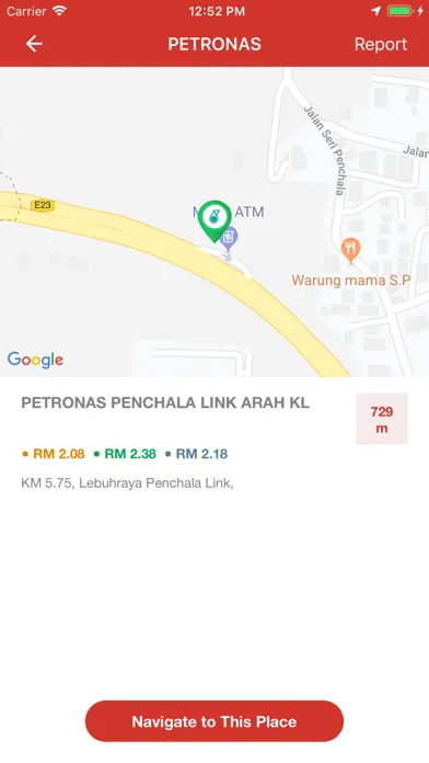 Ảnh chụp màn hình của SyokDriver- Malaysia Petrol