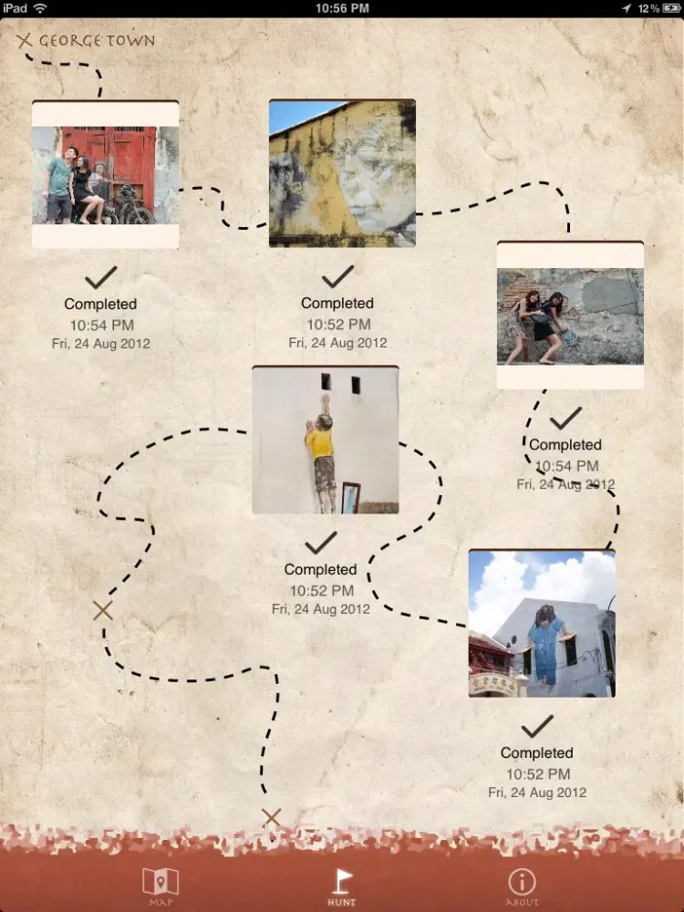 تصاویر Penang Offline Mural Map iPad 