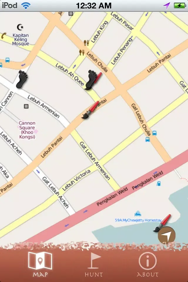 تصاویر Penang Offline Mural Map