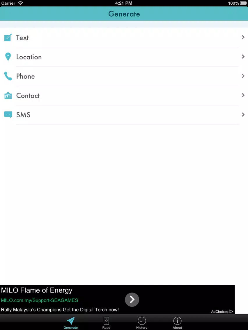 QRCode Creator, Buider & Reader iPad  Screenshots