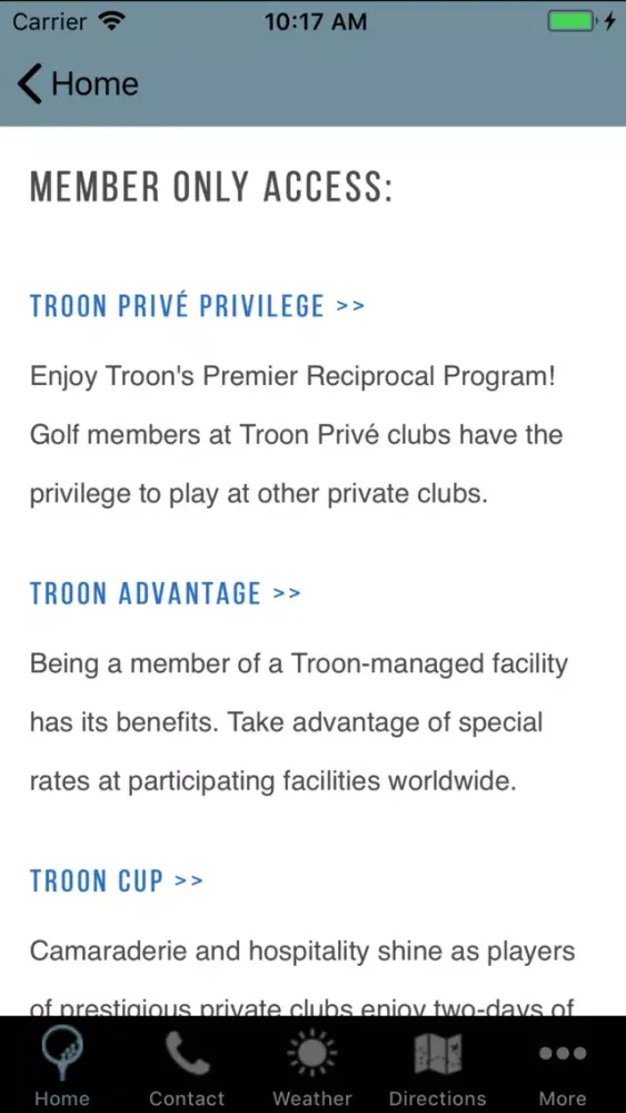 Tangkapan skrin Pine Tree Country Club