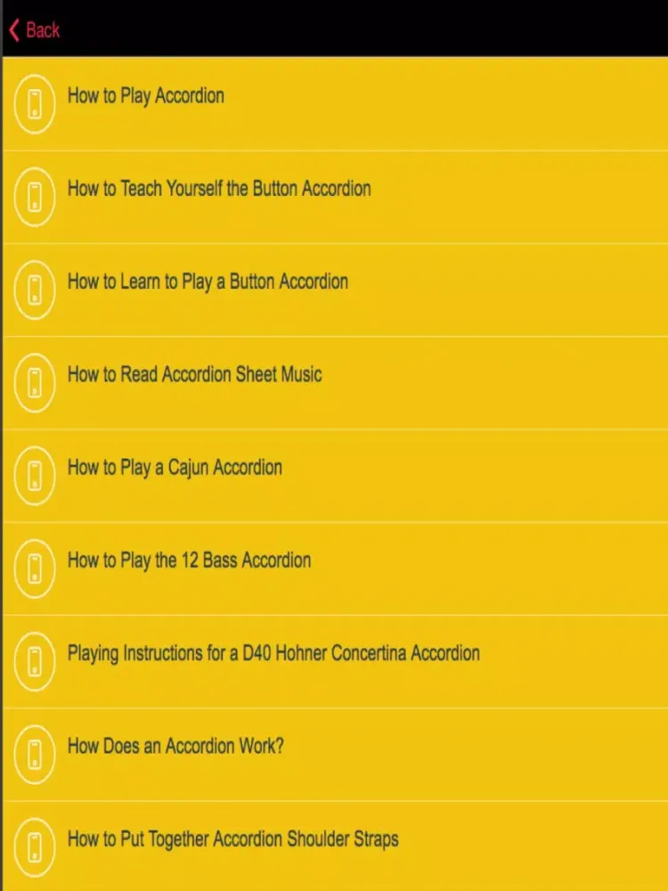 Accordion Tutorial - Learn To Play Accordion iPad  Screenshots