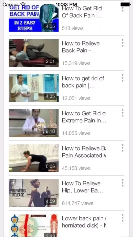 Tangkapan layar Back Pain Exercise - Learn How to Treat Lower Back Pain at Home