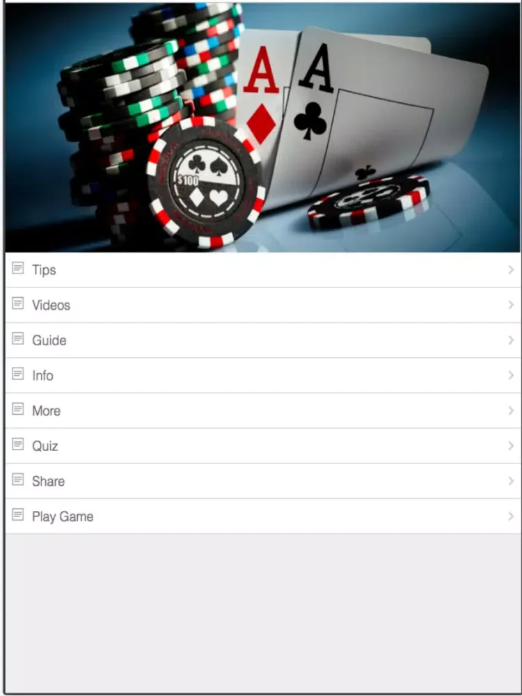 Poker Strategy - Improve Your Skills iPad  Screenshots