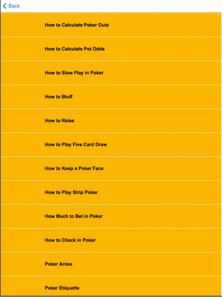 Poker Strategy - Improve Your Skills iPad  Screenshots