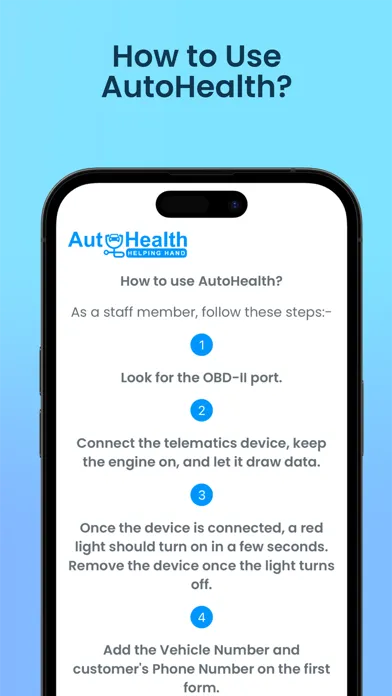 ภาพหน้าจอของ AutoHealth Helping Hand