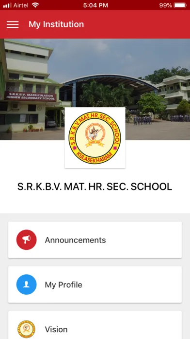 ภาพหน้าจอของ SRKBV Matric Hr Sec School