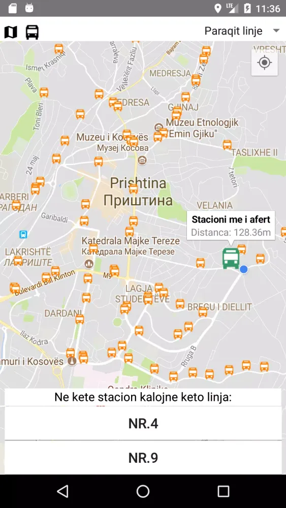 Screenshot di Prishtina Bus Stops