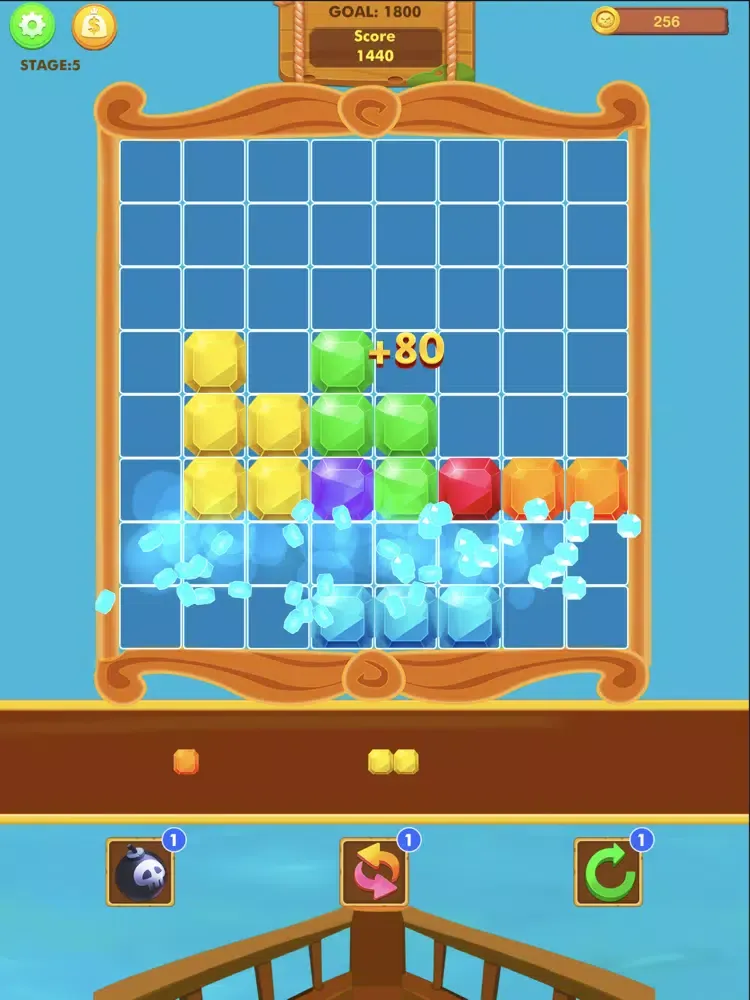 Tangkapan layar Block Puzzle Pirates 2020 iPad 
