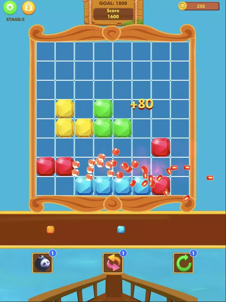 Tangkapan layar Block Puzzle Pirates 2020 iPad 
