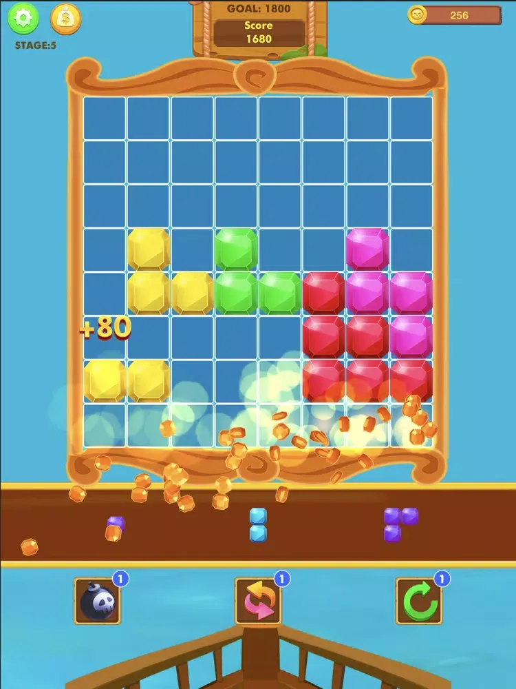 Tangkapan layar Block Puzzle Pirates 2020 iPad 