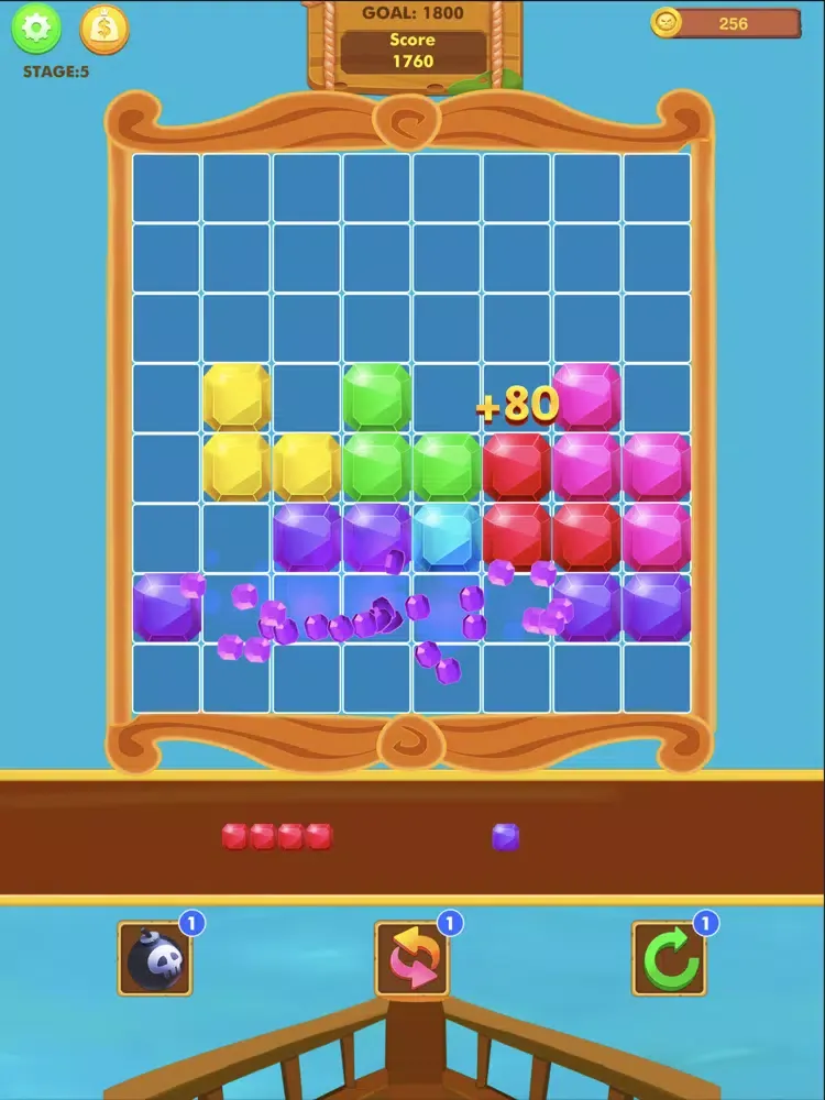 Tangkapan layar Block Puzzle Pirates 2020 iPad 