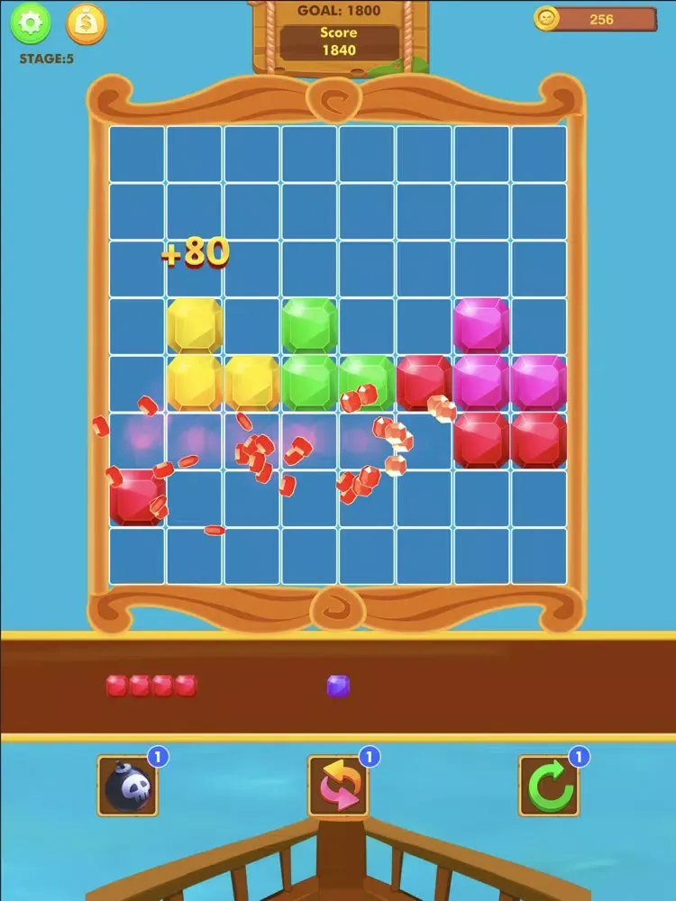 Tangkapan layar Block Puzzle Pirates 2020 iPad 