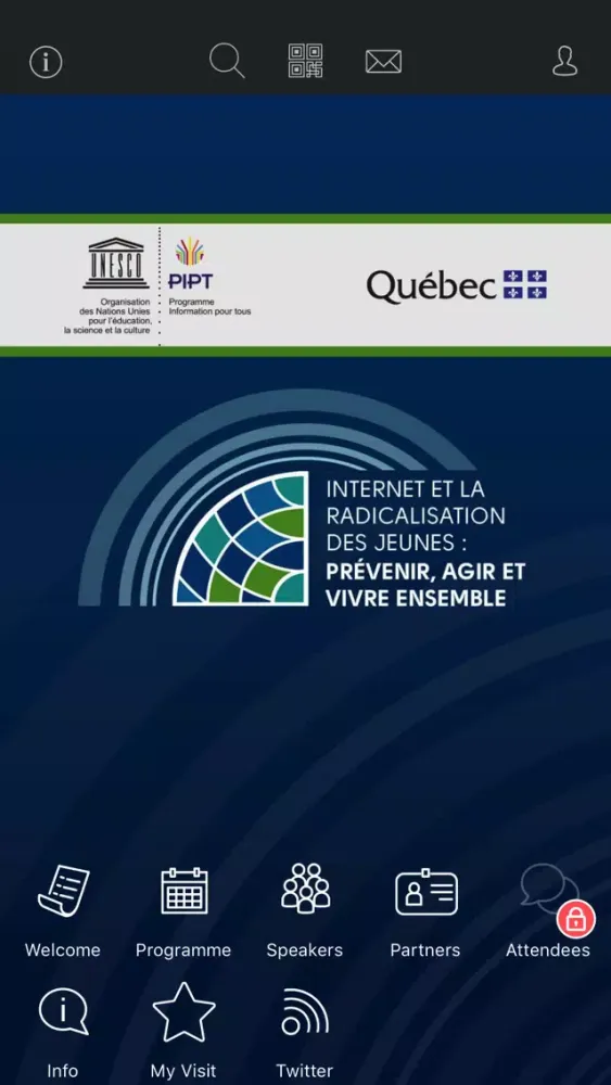 Tangkapan skrin Conférence Québec-UNESCO