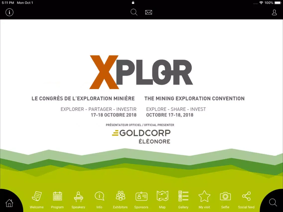 Captures d'écran de XPLOR 2018 iPad 