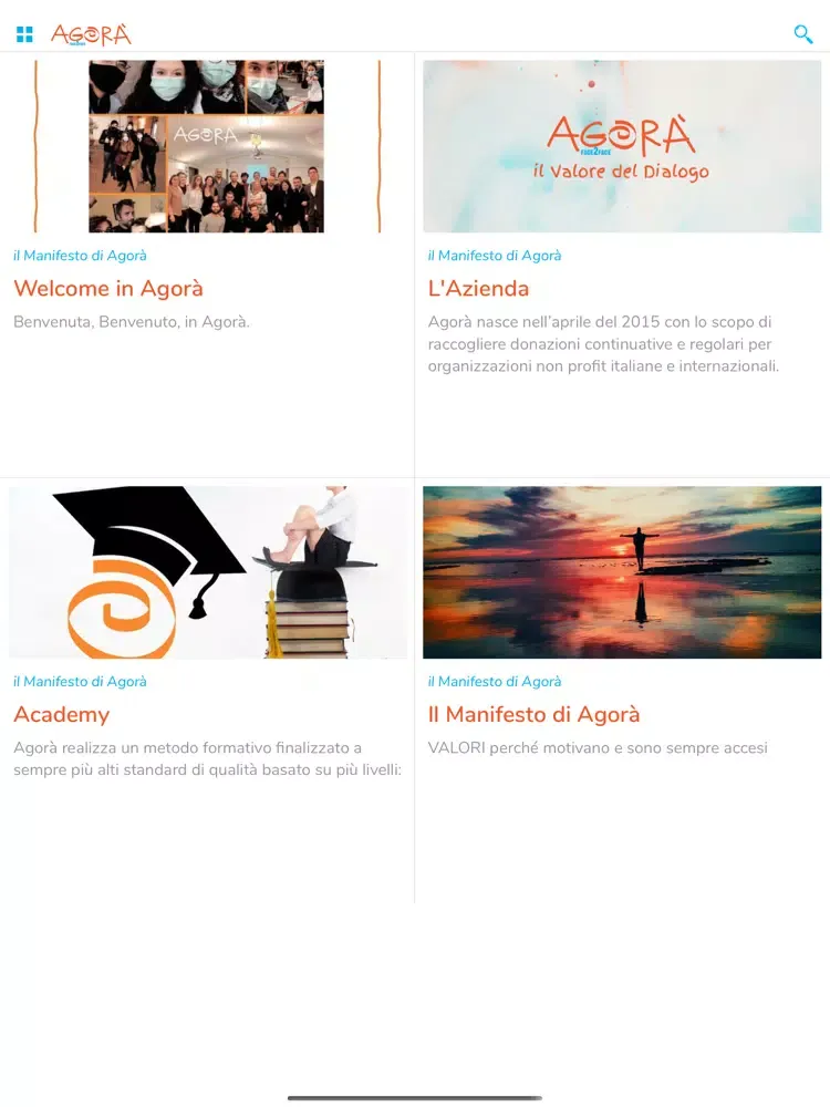 Agora F2F iPad  Screenshots