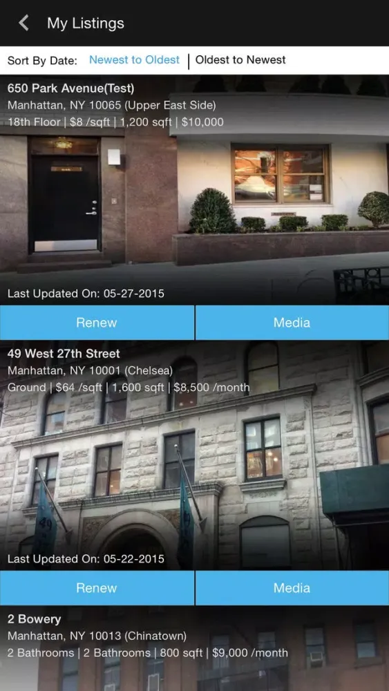 Agorafy New York Real Estate Ekran Görüntüleri