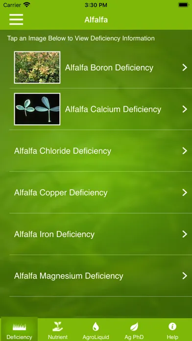 Nutrient Deficiencies by Crop Screenshots