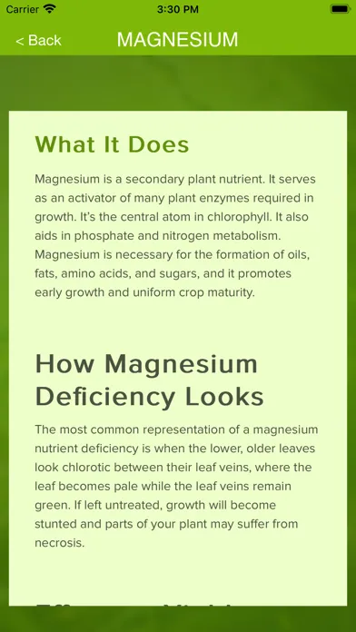 Nutrient Deficiencies by Crop Screenshots