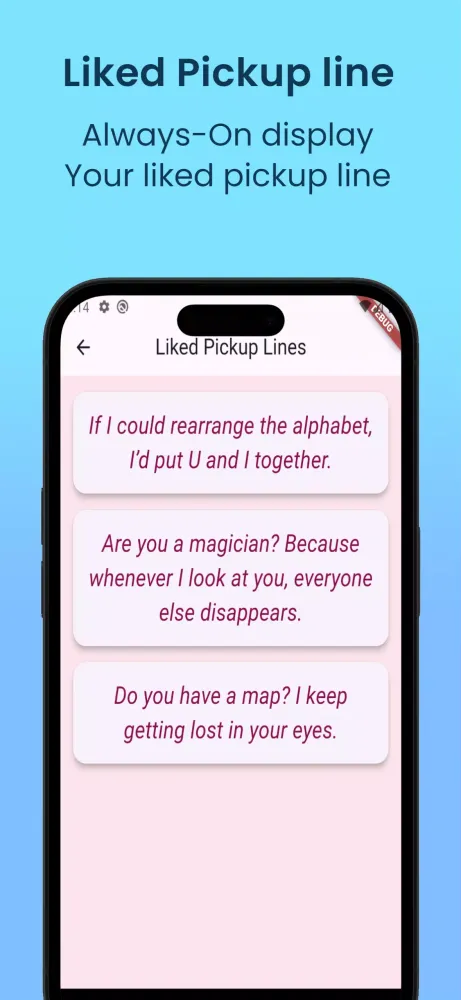 Pickup lines flirty msg 스크린샷