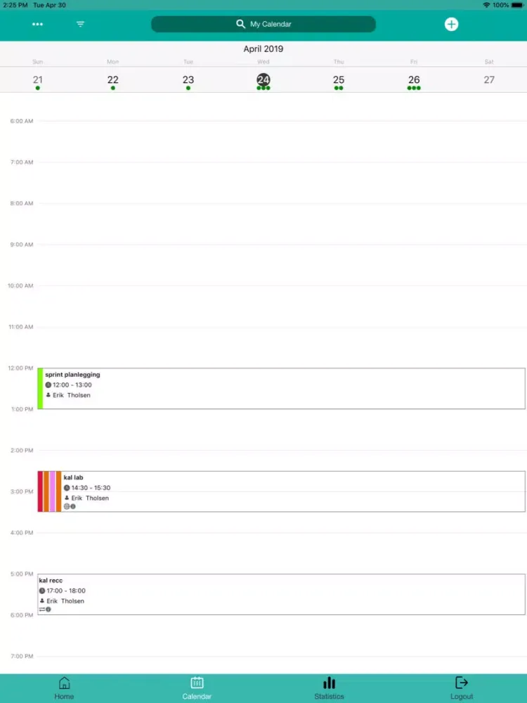 Screenshot di Medarbeideren iPad 