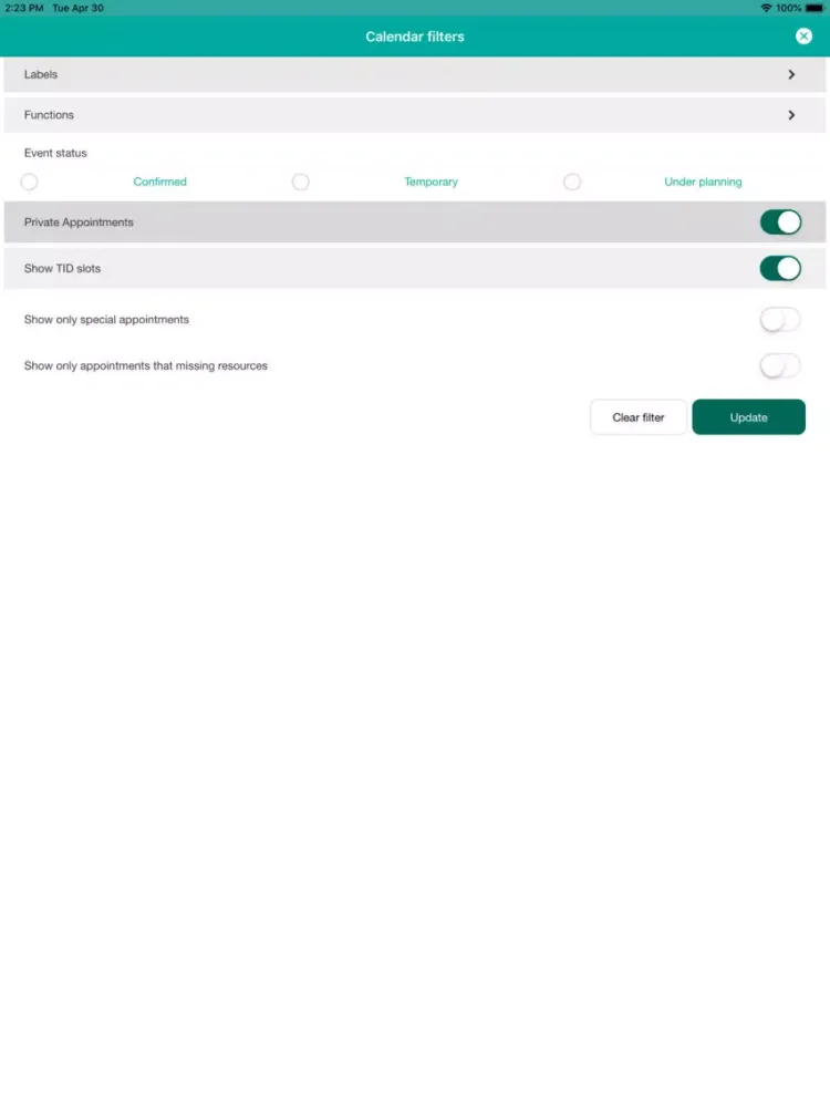 Screenshot di Medarbeideren iPad 