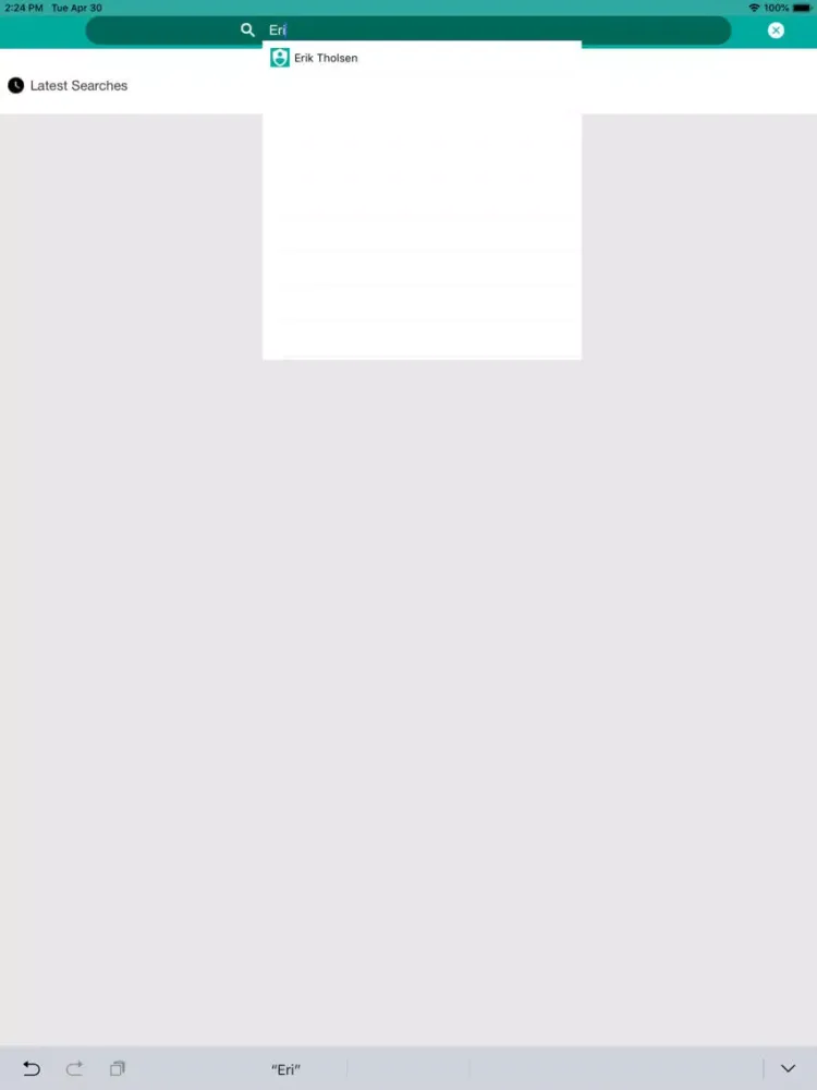 Screenshot di Medarbeideren iPad 
