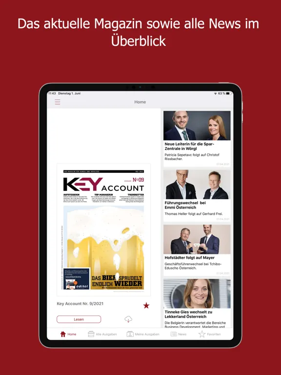 Key Account iPad  Screenshots