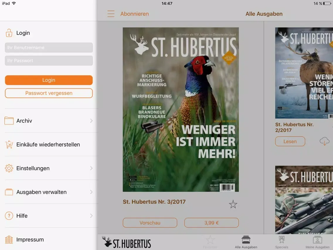 St. Hubertus Digital iPad  سکرین شاٹس