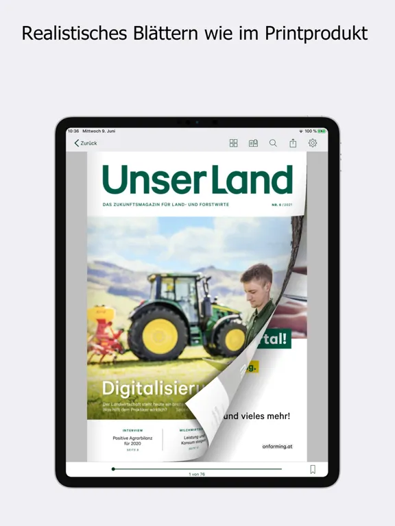 Zrzuty ekranu Unser Land iPad 