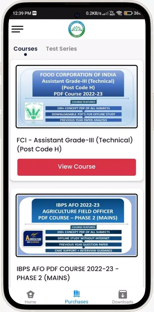 Agri Exam Library Screenshots