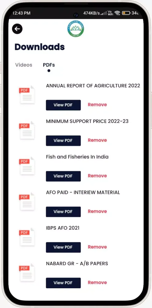 Agri Exam Library Screenshots
