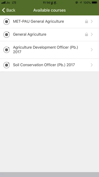 Capturas de tela do Agri Exams
