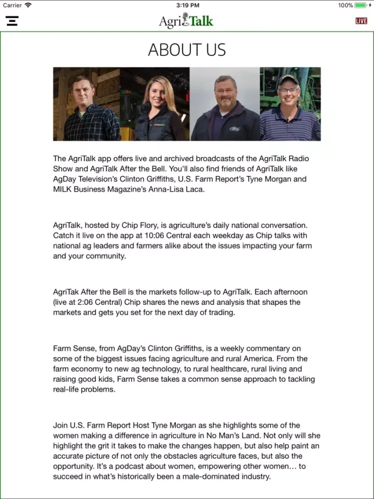 AgriTalk iPad  Screenshots