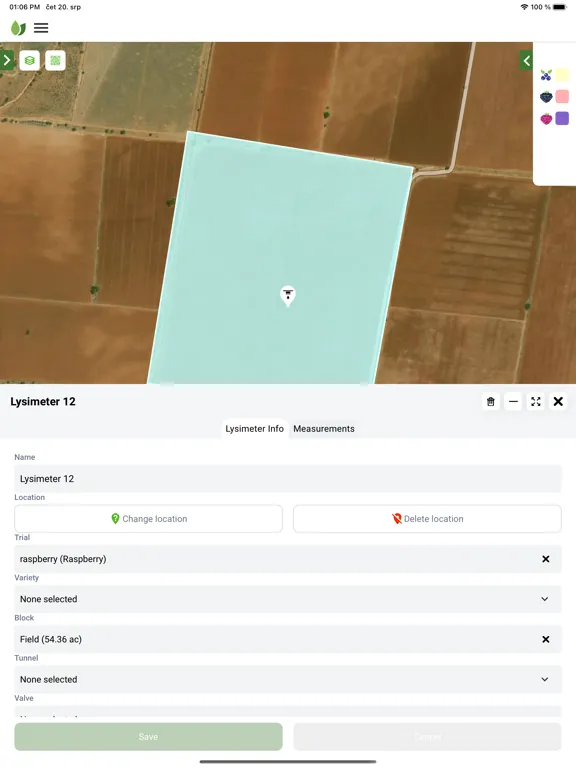 Capturas de tela do FMS Research Farming iPad 