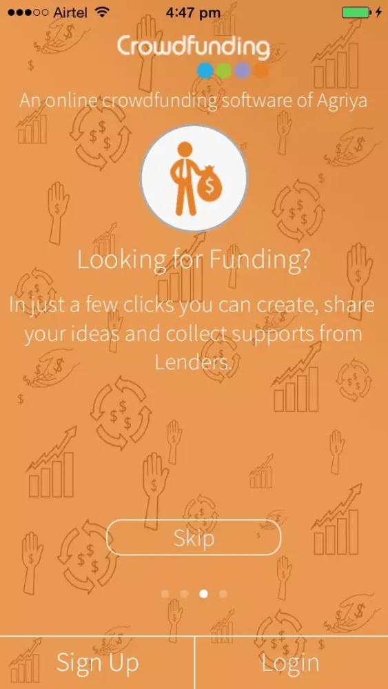 Lend Crowdfunding Screenshots